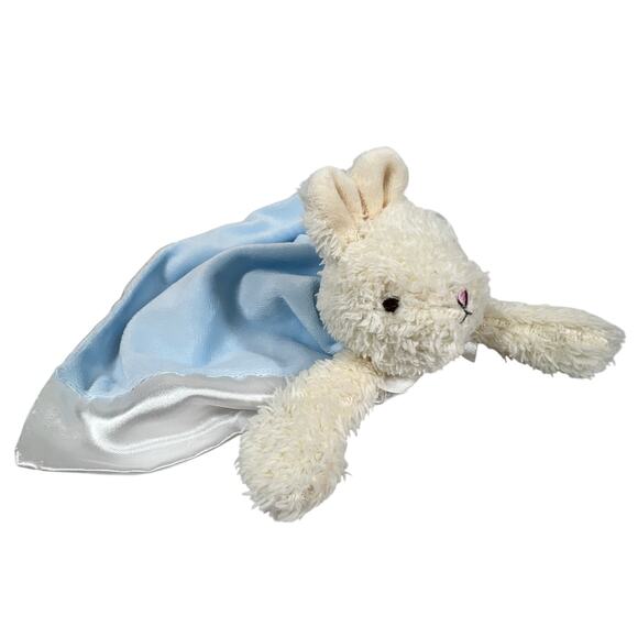 FIRST FRIENDS Plush Bunny Lovey Baby Security Blanket Soft Satin Cape Toy - Picture 4 of 11